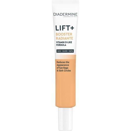 Diadermine Lift+ Booster Radiante Vitamin D-Like Formula Contorno Ojos Contorno de ojos antiedad y antiarrugas con activos botánicos y ácido hialurónico 15 ml