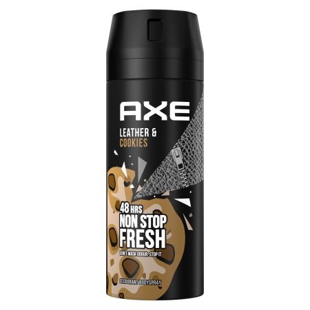 Axe Leather & Cookies Desodorante Spray Desodorante 48 horas de protección con fragancia irresistible 150 ml