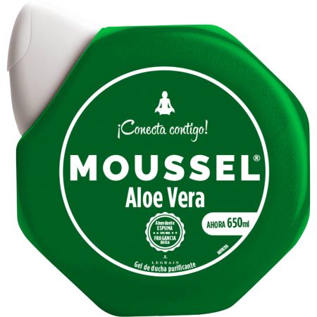 Moussel Gel De Ducha Aloe Vera Gel de ducha purificante múltiples beneficios dermatólogicos con aloe vera 650 ml