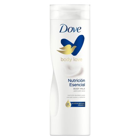 Dove Body Love Nutrición Esencial Body Milk Loción corporal hidratante ideal para piel seca 400 ml