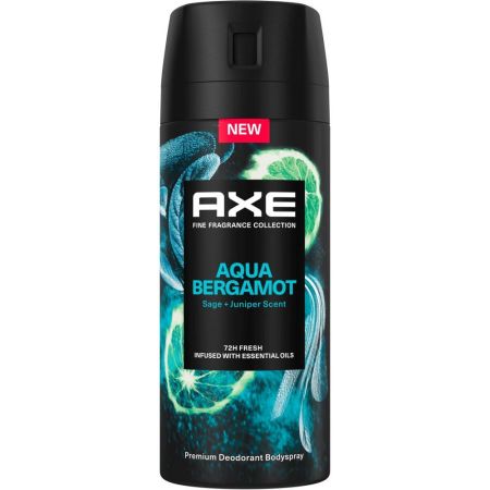 Axe Aqua Bergamot Desodorante Spray Desodorante antitranspirante ofrece 72 horas de protección con aroma irresistible a bergamota