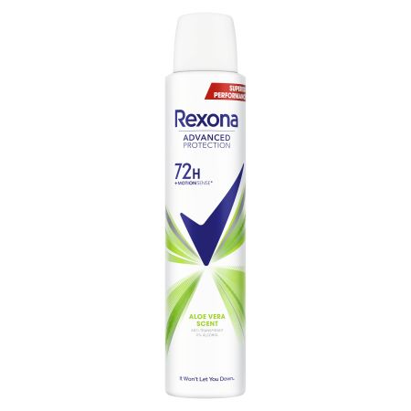 Rexona Advanced Protection Aloe Vera Scent Desodorante Spray Desodorante antitranspirante protección avanzada de aloe vera  0% alcohol 72 horas 200 ml