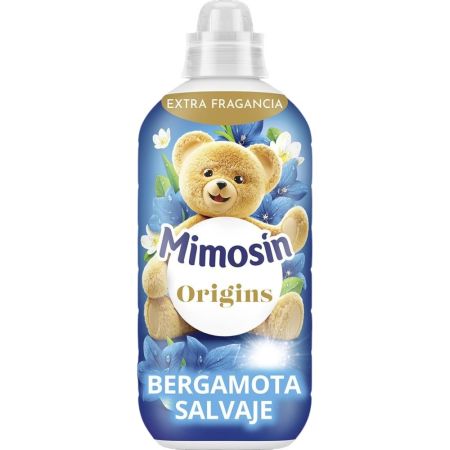 Mimosin Origins Bergamota Salvaje Suavizante Concentrado Suavizante concentrado con millones de microcápsulas de fragancia para aroma irresistible y duradero 50 lavados 900 ml