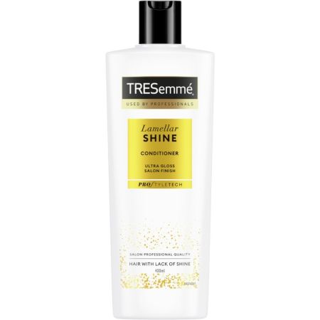 Tresemme Lamellar Shine Conditioner Acondicionador iluminador corrige suaviza y alinea ofreciendo 72 horas de ultrabrillo para cabello apagado 400 ml