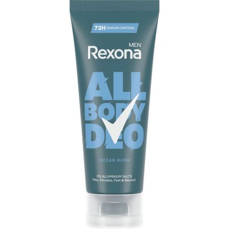 Rexona Men All Body Deo Ocean Rush Desodorante Crema Desodorante para todo el cuerpo antitranspirante hasta 48 horas de protección 75 ml