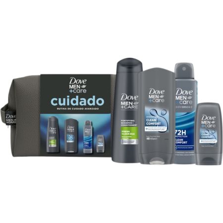 Dove Men +Care  Cuidado Neceser Set de baño para cuidado personal para una rutina de cuidado avanzado