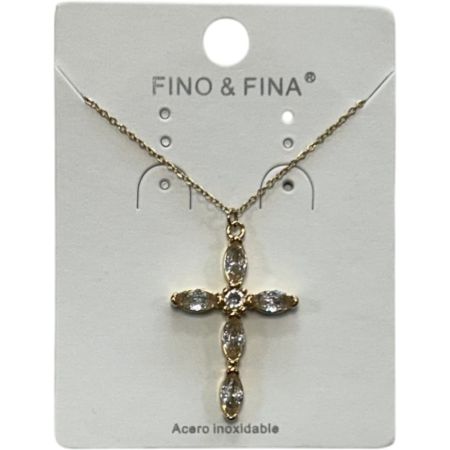 Marvimundo Colgante Dorado Cruz Colgante combina significado y estilo en perfecta armonía gran resistencia y brillo