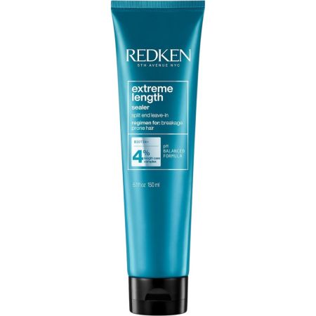 Redken Extreme Length Sealer Tratamiento fortalecedor de longitud disminuye la rotura y ayuda a conseguir más largo 150 ml