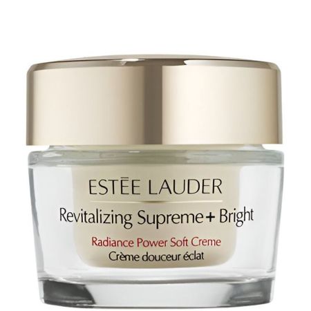 Estee Lauder Revitalizing Supreme+ Bright Radiance Power Soft Creme Crema mejoradora de manchas y marcas de acné con vitamina c para piel más suave y sedosa