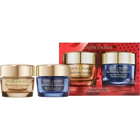 Estee Lauder Revitalizing Supreme+ Estuche Tratamiento facial de día y noche antiedad completo ofrece una piel más firme luminosa nutrida y rejuvenecida