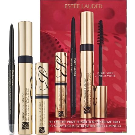 Estee Lauder Eyes On The Prize Sumptuous Extreme Trio Estuche Set de maquillaje con todo lo que necesitas para unas pestañas y una mirada impactante