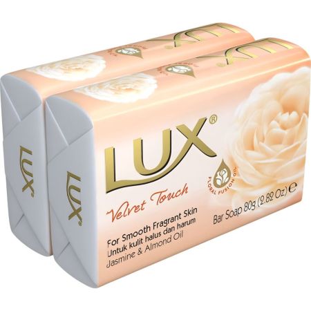 Lux Jabón De Manos Velvet Touch Duplo Jabón de manos para una piel suave y perfumada perfecto para los amantes de la fragancia 2x80 gr