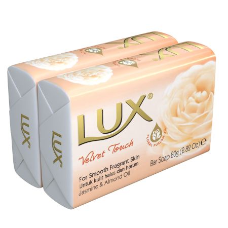 Lux Jabón De Manos Velvet Touch Duplo Jabón de manos para una piel suave y perfumada 2x80 gr