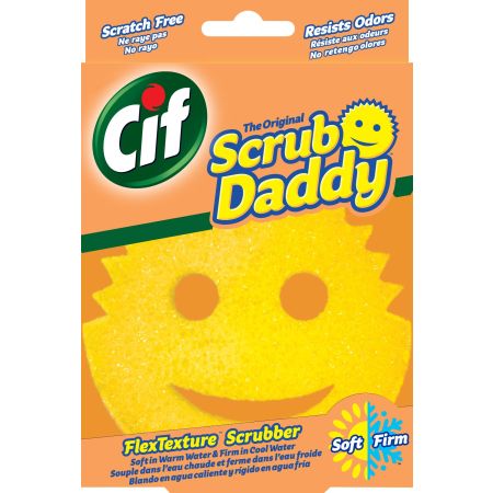Cif Estropajo Absorbente Scrub Daddy Estropajo de limpieza de dos lados no raya absorbe líquidos y limpia la superficie seca