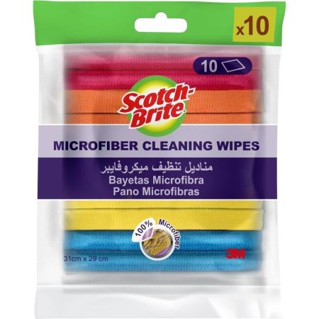 Scotch Brite Microfiber Cleaning Wipes Bayetas Microfibra Bayeta de microfibra para todas las superficies y todos los usos 31x29 cm 10 uds