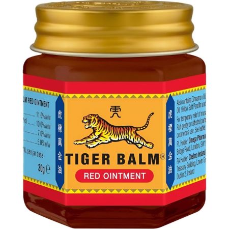 Tiger Balm Bálsamo De Tigre Rojo Bálsamo ungüento relaja músculos y articulaciones ofrece calentor 19 gr
