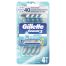 Gillette Sensor 3 Cool Comfortfresh Maquinilla De Afeitar Maquinilla de afeitar desechable con 3 hojas sensibles para afeitado cómodo y refrescante 4 uds
