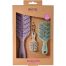 Beter Natural Fiber The Original Bundle Edition Set Set de cepillos para el cabello desenredantes perfectos para llevarlos siempre contigo
