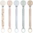 Suavinex Broche De Tela Para Chupete +0m Broche pinza para chupete con cinta para sujetar el chupete diseño reversible 1 ud