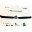Marvimundo Pulsera Negra De Trébol De La Suerte Pulsera de hilo trenzado y acero inoxidable simboliza buena suerte esperanza y protección