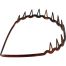Inca Diadema De Pinchos De Concha Francesa Marrón Diadema su diseño con púas proporciona una mejor sujeción del cabello