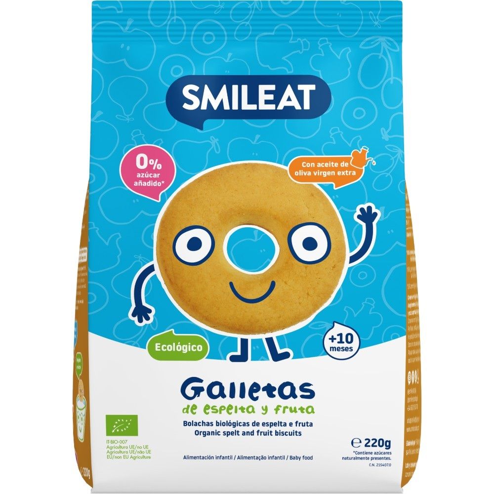 Galletas de espelta y fruta Smileat