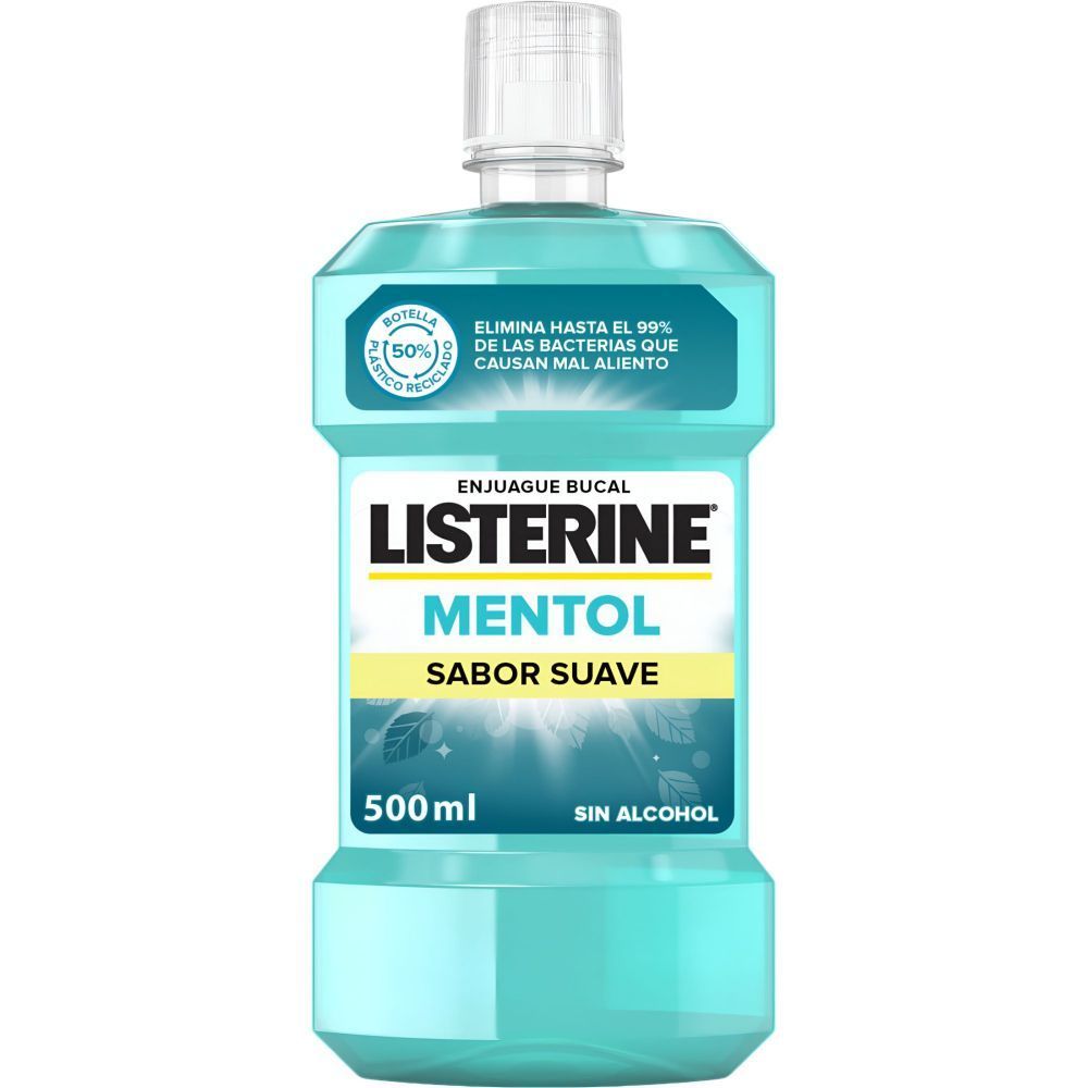 Listerine Mentol Sabor Suave Enjuague Bucal